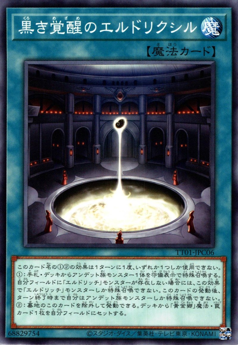 画像1: 黒き覚醒のエルドリクシル/ノーマル【魔法】《TT01-JPC06》 (1)