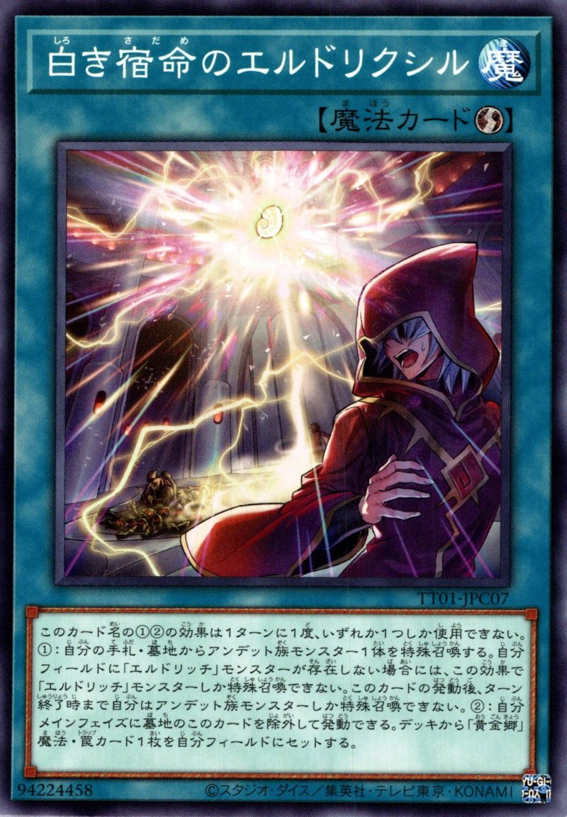 画像1: 白き宿命のエルドリクシル/ノーマル【魔法】《TT01-JPC07》 (1)
