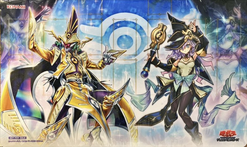 画像1: 【プレイマット】幻惑の見習い魔術師&幻惑の魔術師(遊戯王の日)【未開封】 (1)