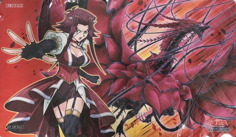 画像1: 【未開封】十六夜アキ&黒薔薇の破滅竜/プレイマット (1)
