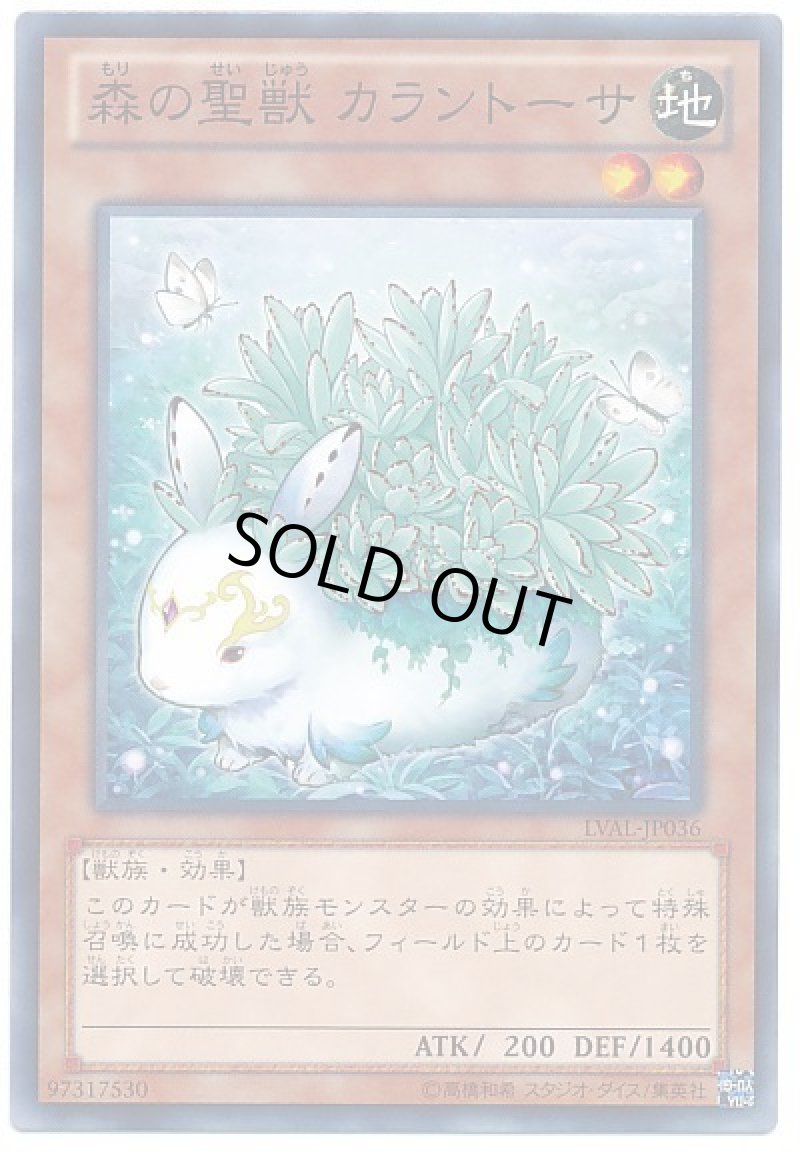 画像1: 森の聖獣カラントーサ/ノーマル【モンスター】《LVAL-JP036》 (1)