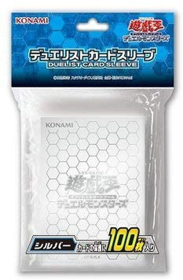遊戯王　公式プロテクター　メタリックシルバー　銀　スリーブ　初期　100枚 未開封】スリーブシルバー/100枚入り 販売ページ｜遊戯王カード通販