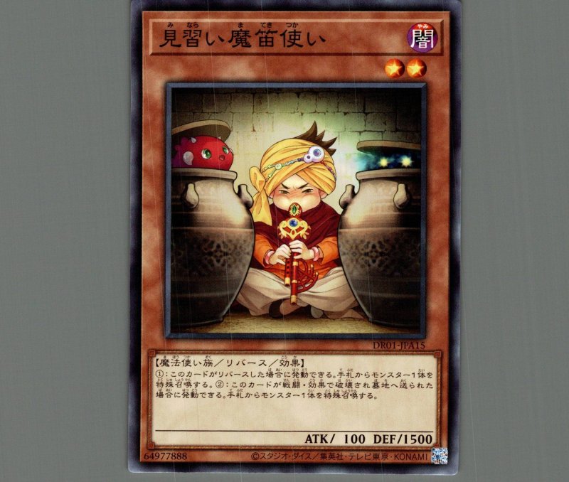 画像1: 見習い魔笛使い/ノーマル【モンスター】《DR01-JPA15》 (1)